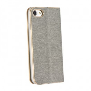 Pouzdro LUNA Book iPhone 7, 8, SE 2020 barva šedá