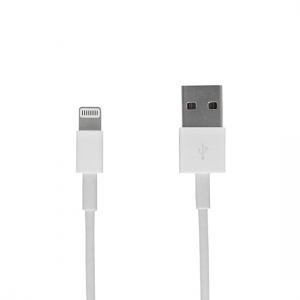 Datový kabel USB A na Lightning, barva bílá - 3 metry