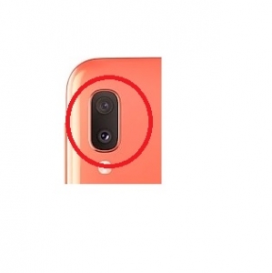 Sklíčko zadní kamery Samsung A202 Galaxy A20e orange (coral)