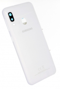 Samsung A202 Galaxy A20e kryt baterie + sklíčko kamery white