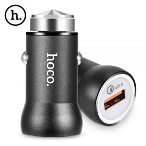 CL adaptér HOCO Z4 1x USB QC 2.0 2,1A barva černá