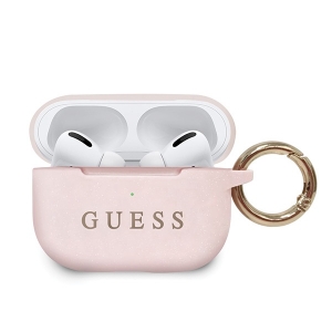 Pouzdro AirPods Pro Guess, barva světle růžová