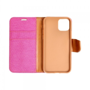 Pouzdro FANCY Diary Samsung A715 Galaxy A71 barva růžová CANVAS
