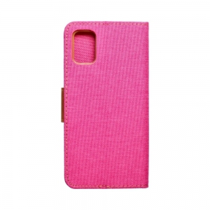 Pouzdro FANCY Diary Samsung A715 Galaxy A71 barva růžová CANVAS