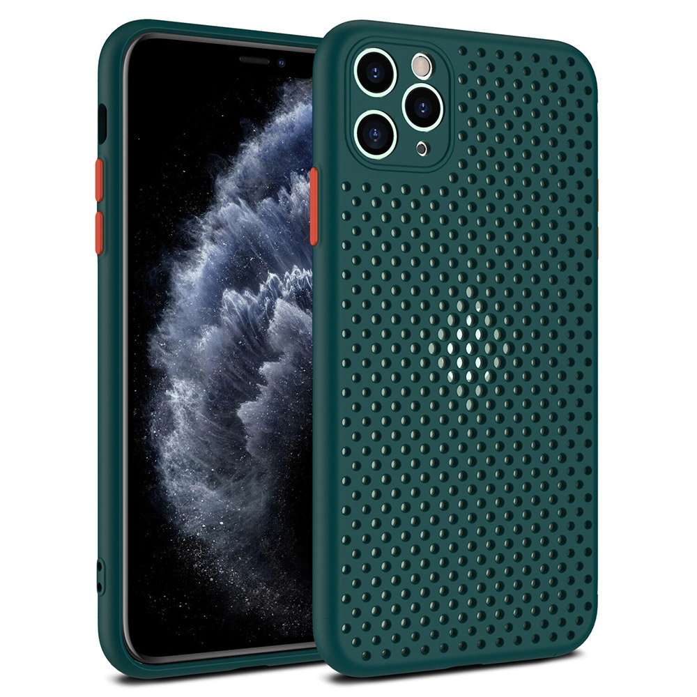 Pouzdro Breath Case iPhone 11 Pro, barva zelená