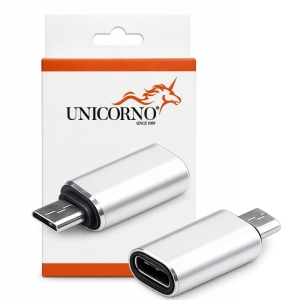 Redukce USB C na Micro USB, barva stříbrná