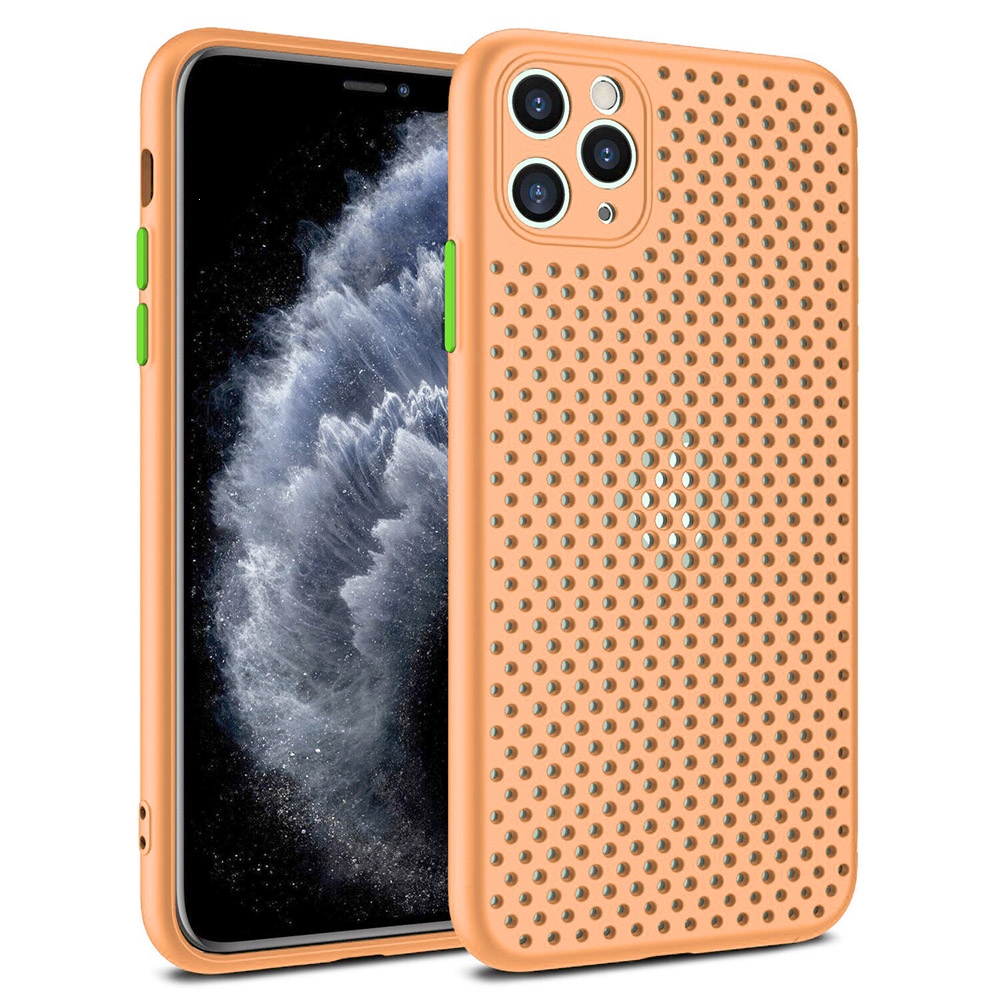 Pouzdro Breath Case Samsung A415 Galaxy A41, barva oranžová