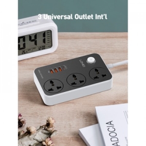 Cestovní nabíječ LDNIO SC3412, 3x USB A, 1x USB C, QC 3.0 PD 20W