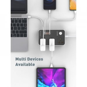 Cestovní nabíječ LDNIO SC3412, 3x USB A, 1x USB C, QC 3.0 PD 20W