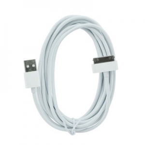 Datový kabel iPhone 3G, 3GS, 4, 4S, barva bílá - 2 metry