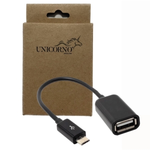Adaptér Micro USB na USB OTG, barva černá