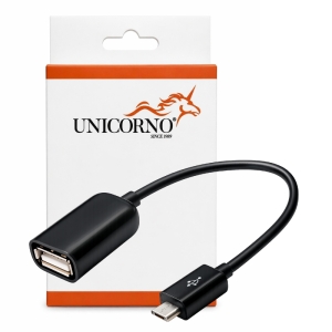 Adaptér Micro USB na USB OTG, barva černá