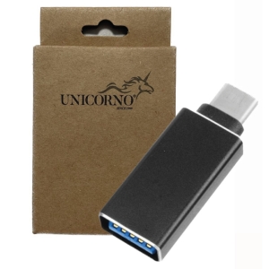 Adaptér Micro USB na USB OTG (short), barva černá