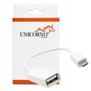 Adaptér Micro USB na USB OTG, barva bílá