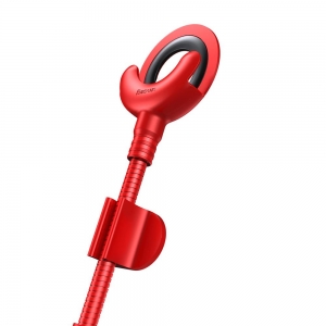 Datový kabel Baseus s držákem, Lightning konektor, barva červená