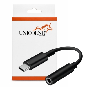 Adaptér USB C na Jack 3,5mm (female), barva černá