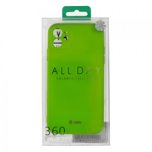 Pouzdro MERCURY Jelly Case iPhone 12, 12 Pro (6,1) limetka