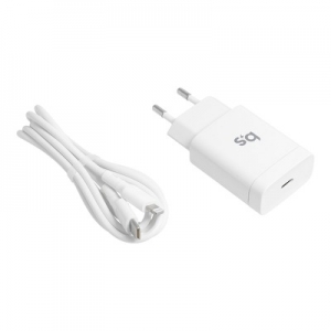 Cestovní nabíječ BlueStar iPhone - s odnímatelným kabelem (vstup USB C, kabel USB C na Lightning) QC 3.0 PD 18W