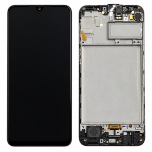 Dotyková deska Samsung M215, M305, M307, M315 Galaxy M21, M30, M30s, M31 + LCD s rámečkem black - OLED