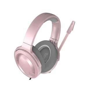 Sluchátka Baseus Gaming s mikrofonem, barva růžová