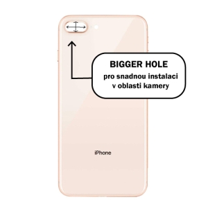 Kryt baterie iPhone 8 PLUS gold - Bigger Hole