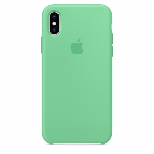 Silicone Case iPhone X, XS spearmint (blistr)