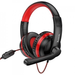 Bluetooth Sluchátka HOCO W103 Gaming, barva červená