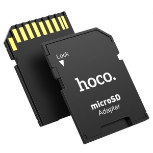 Hoco HB22 adaptér paměťové karty Micro SD - SD (TF), barva černá