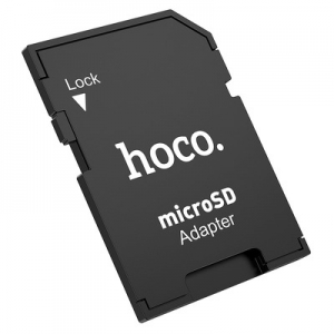 Hoco HB22 adaptér paměťové karty Micro SD - SD (TF), barva černá