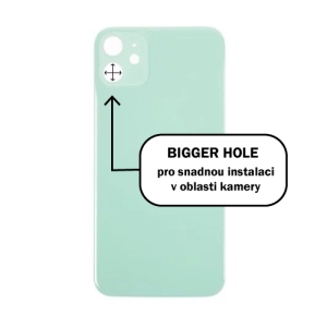Kryt baterie iPhone 11   green - Bigger Hole