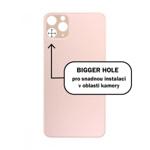 Kryt baterie iPhone 11  PRO gold - Bigger Hole
