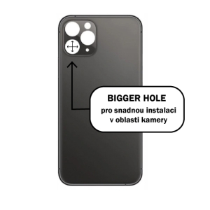 Kryt baterie iPhone 11 PRO MAX grey - Bigger Hole