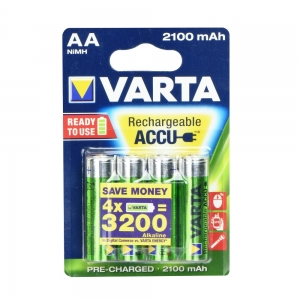 Baterie nabíjecí VARTA R6 2.100mAh (AA) 4pcs