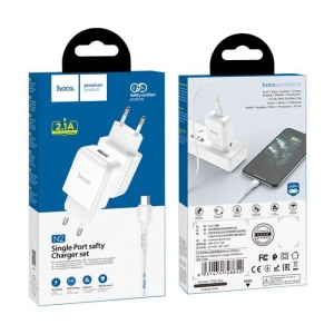 Cestovní nabíječ HOCO N2 Vigour Micro USB 2A, barva bílá