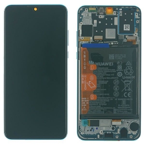 Dotyková deska Huawei P30 LITE (MAR-LX1A) + LCD blue (SERVICE PACK)