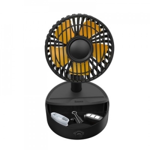 Stolní ventilátor BASEUS Hermit WXYZ-B01 10W s indukční nabíječkou, barva černá
