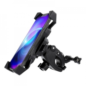 Držák na kolo pro telefon + držák na sportovní kameru BPH, barva černá