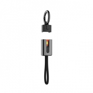 Datový kabel VIDVIE keychain Micro USB, 15cm barva černá
