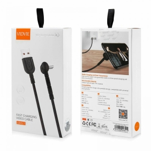 Datový kabel VIDVIE (CB451), USB A na USB C (FC, data + NB), délka 1m, barva bílá
