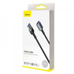 Baseus prodlužovací kabel samec USB 3.0, samice USB 2A, 1M barva černá