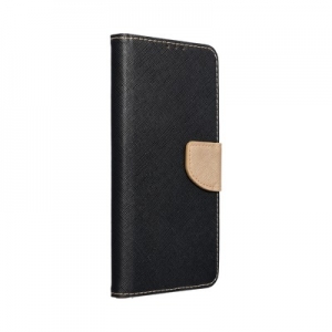 Pouzdro FANCY Diary iPhone 13 Mini (5,4) barva černá/zlatá