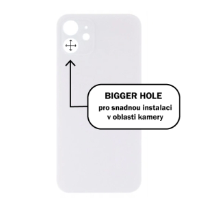 Kryt baterie iPhone 12   white - Bigger Hole