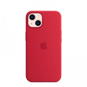 Silicone Case iPhone 13  PRO Red (blistr) - MagSafe
