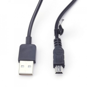 Datový kabel mini USB barva černá (DKE-2), 3 metry