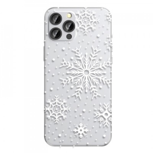 Pouzdro Winter iPhone 13 (6,1), sněhové vločky