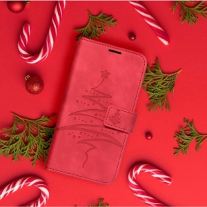 Winter Book iPhone 12, 12 Pro, barva červená