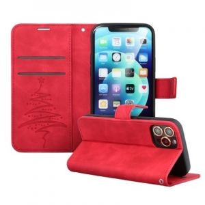 Winter Book iPhone 7, 8, SE 2020, barva červená