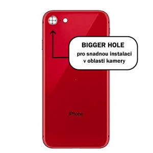 Kryt baterie iPhone 8 red - bigger hole