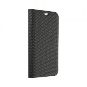 Pouzdro LUNA Book iPhone 13 Pro Max (6,7), barva černá carbon