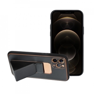 Pouzdro Kickstand Leather Back Case iPhone 11 Pro (5,8), barva černá
